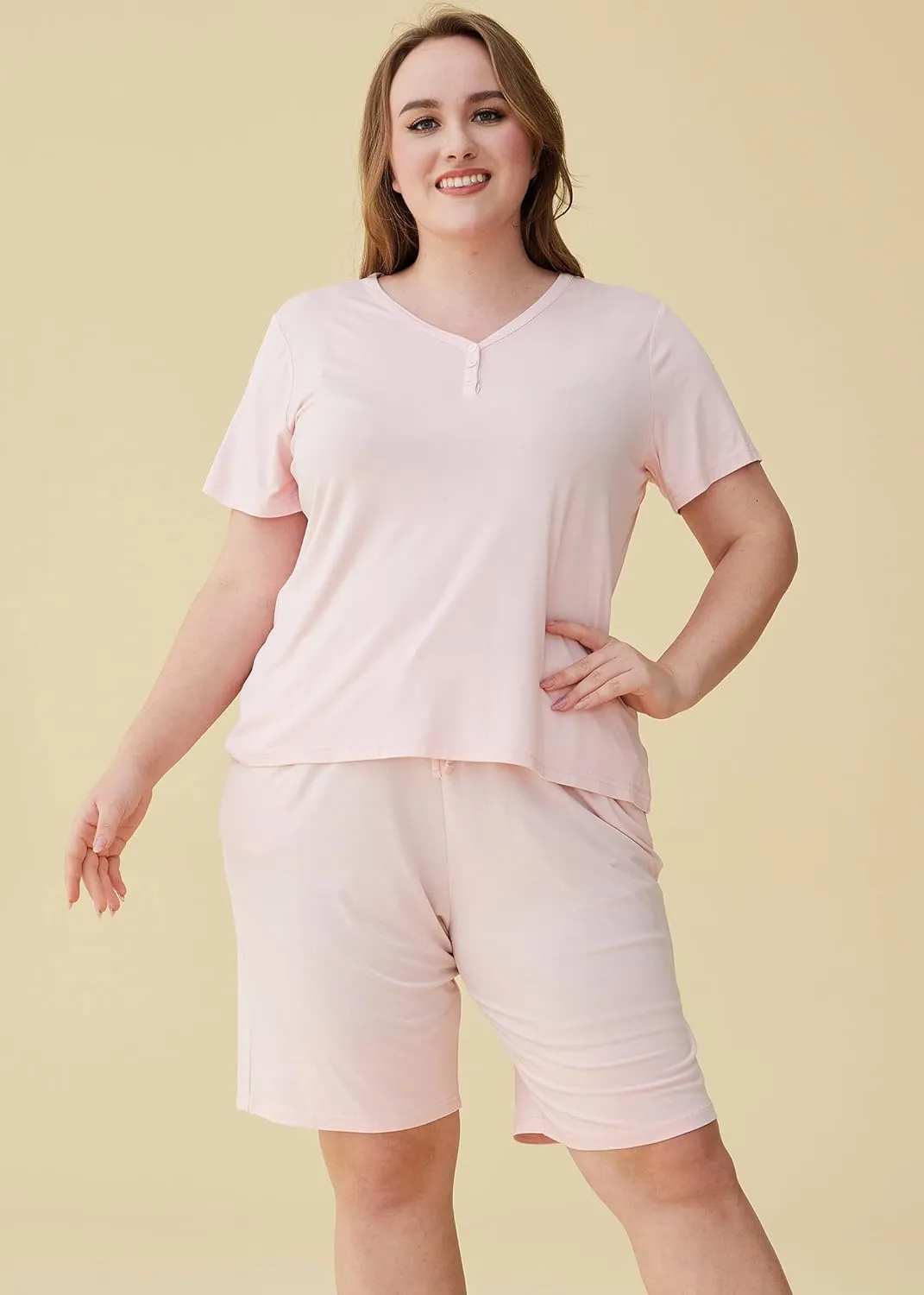 Latuza Women's Viscose Bermuda Shorts Pajama Set
