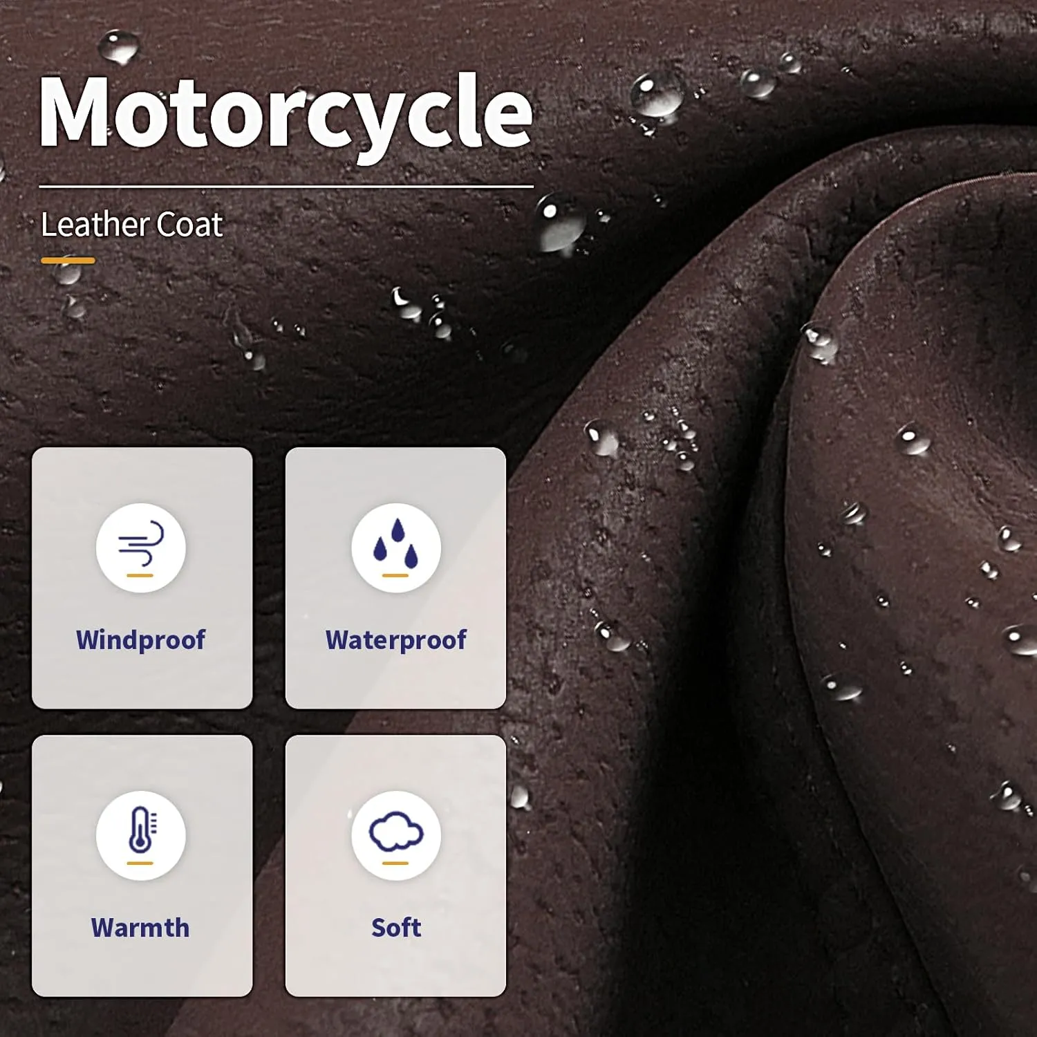 Leather Jackets for Men,Stand Collar Zip Up Motorcycle Biker Bomber Jacket With Removable Hood
