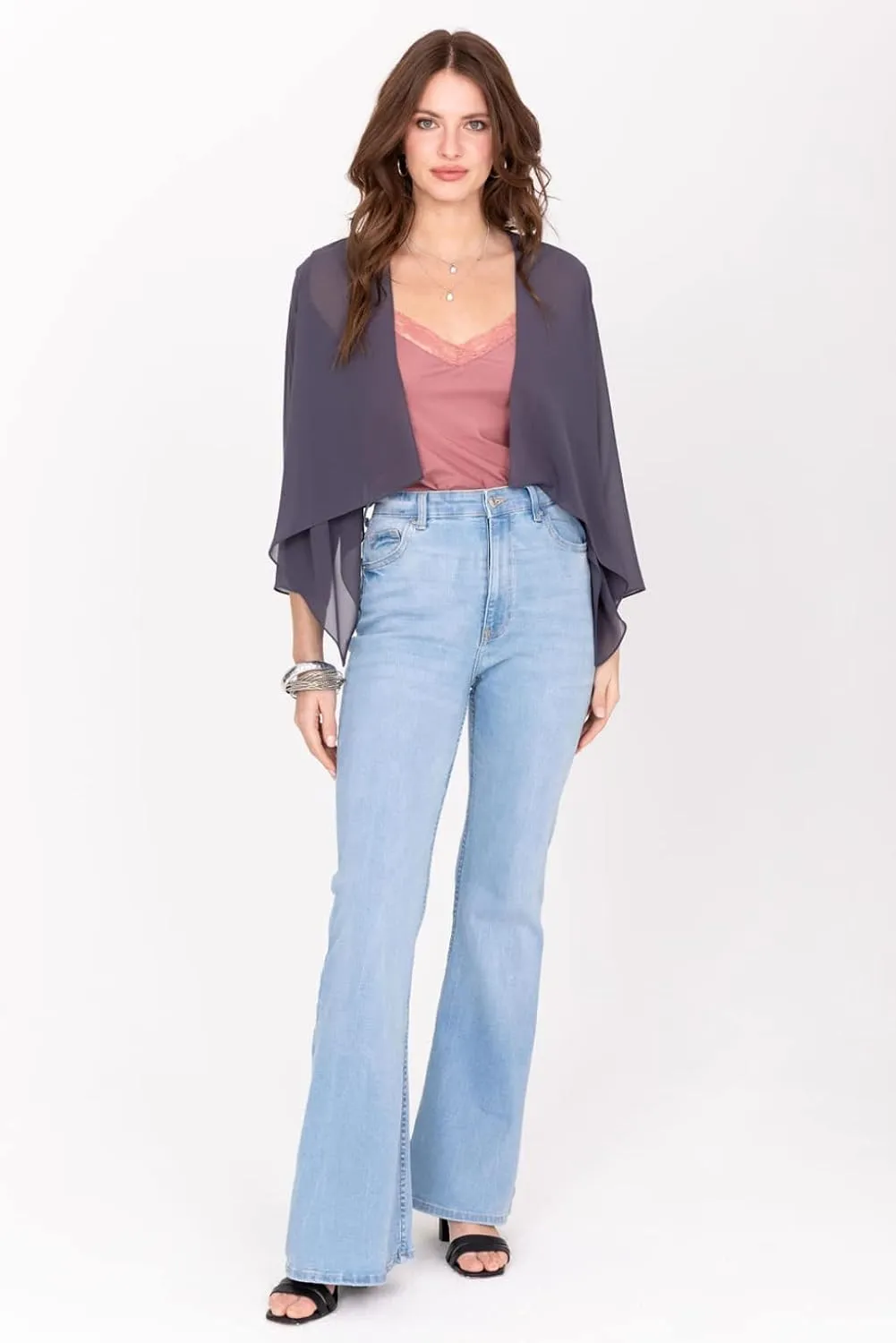 likemary Bolero Shrugs for Women - Bolero Jackets & Shrug Cardigans for Dresses - Elegant Sheer Cover Ups for Day & Evening