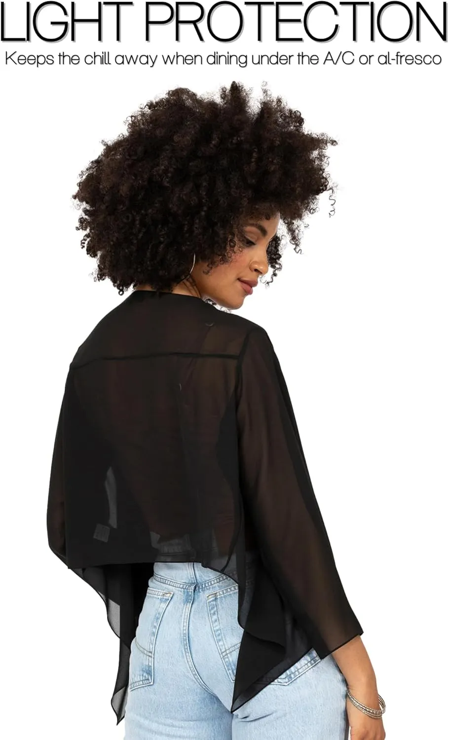 likemary Bolero Shrugs for Women - Bolero Jackets & Shrug Cardigans for Dresses - Elegant Sheer Cover Ups for Day & Evening
