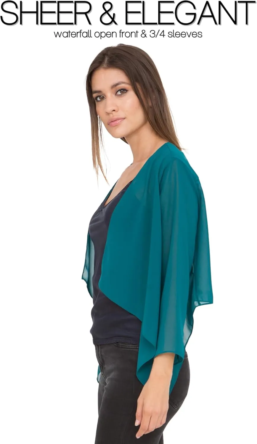 likemary Bolero Shrugs for Women - Bolero Jackets & Shrug Cardigans for Dresses - Elegant Sheer Cover Ups for Day & Evening