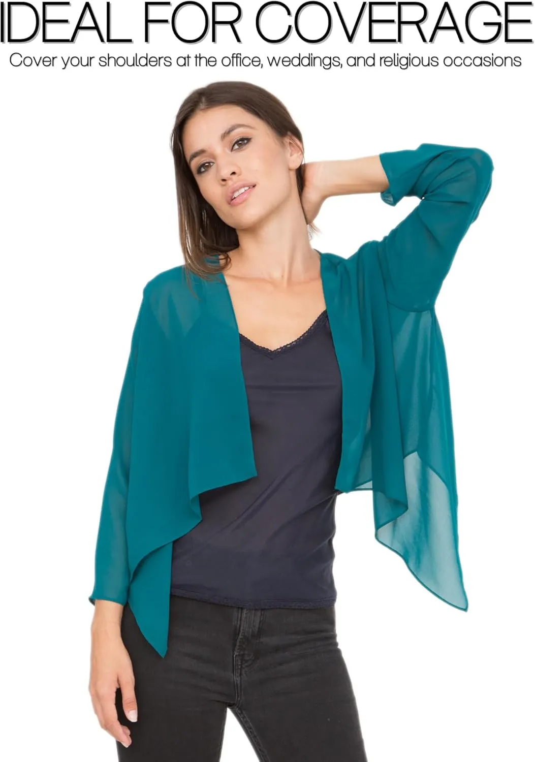 likemary Bolero Shrugs for Women - Bolero Jackets & Shrug Cardigans for Dresses - Elegant Sheer Cover Ups for Day & Evening
