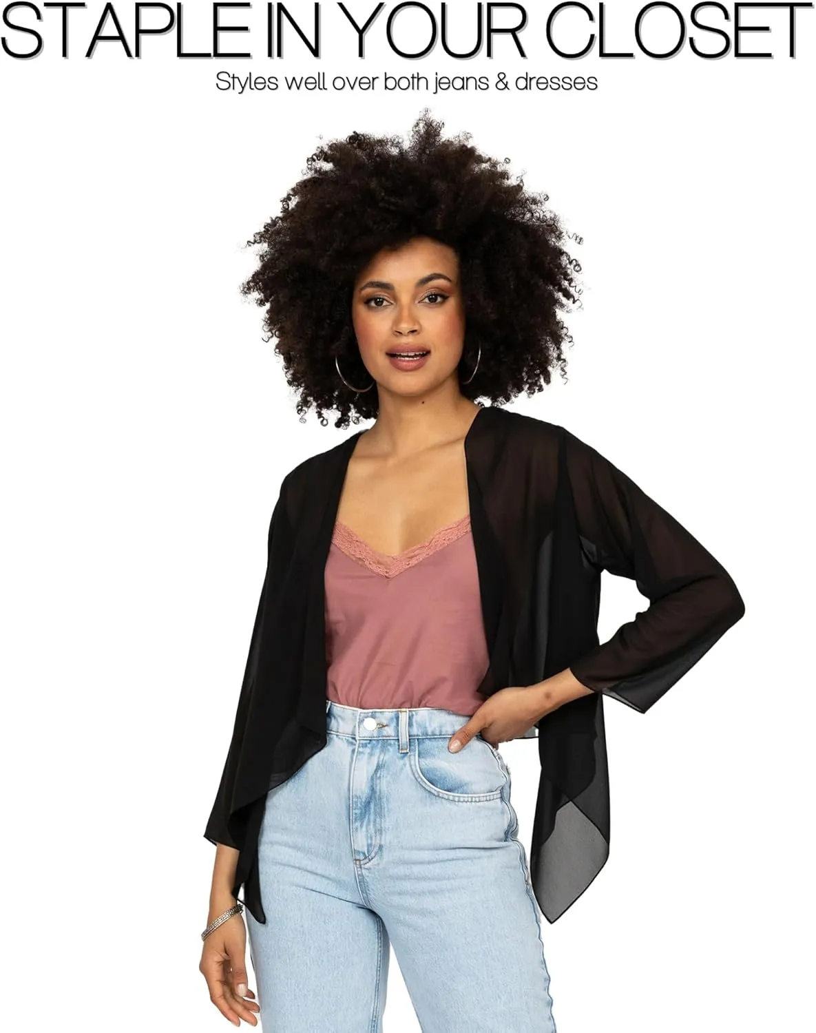 likemary Bolero Shrugs for Women - Bolero Jackets & Shrug Cardigans for Dresses - Elegant Sheer Cover Ups for Day & Evening