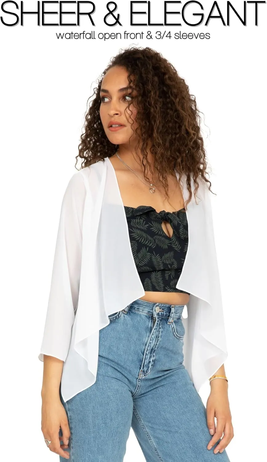 likemary Bolero Shrugs for Women - Bolero Jackets & Shrug Cardigans for Dresses - Elegant Sheer Cover Ups for Day & Evening