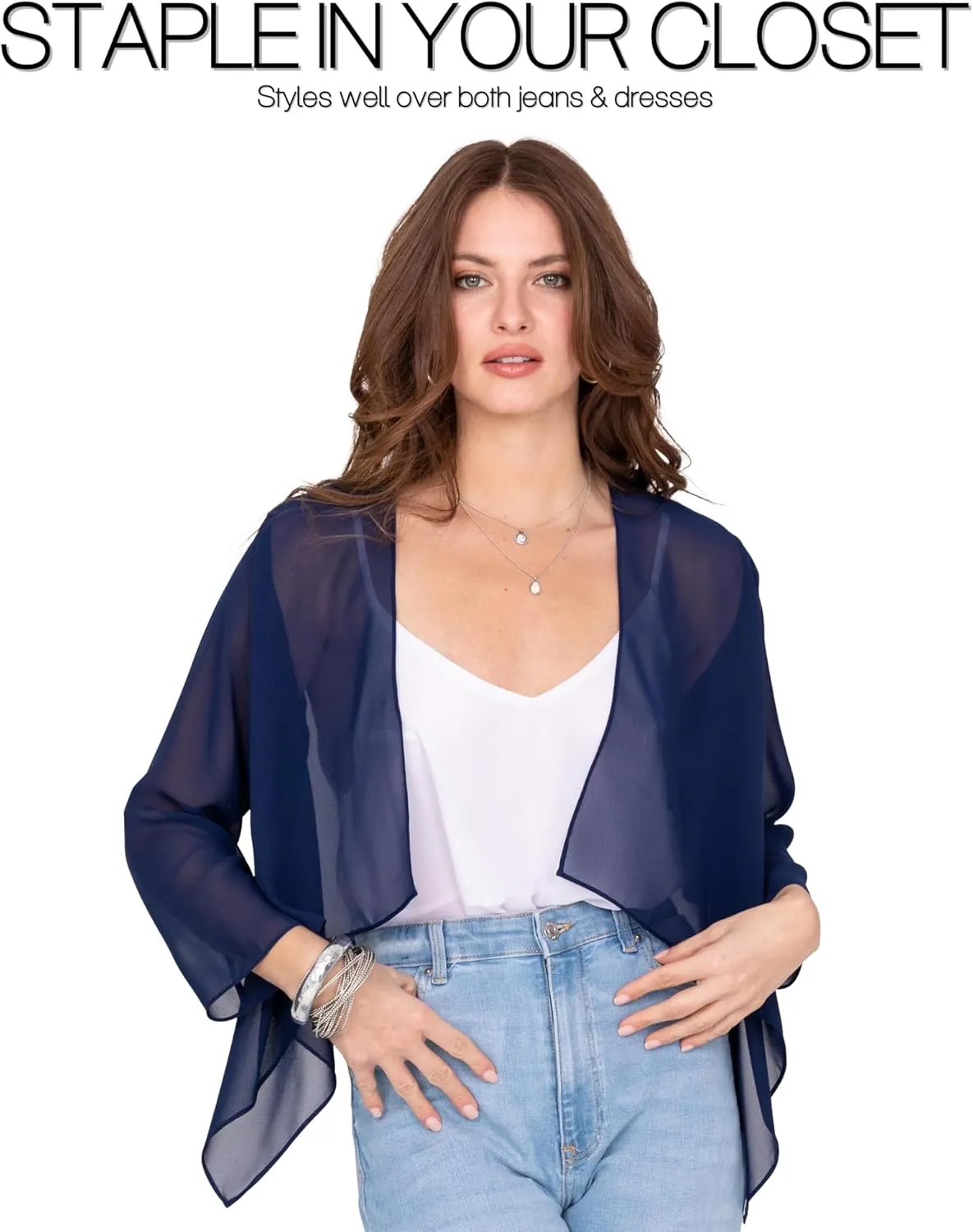 likemary Bolero Shrugs for Women - Bolero Jackets & Shrug Cardigans for Dresses - Elegant Sheer Cover Ups for Day & Evening