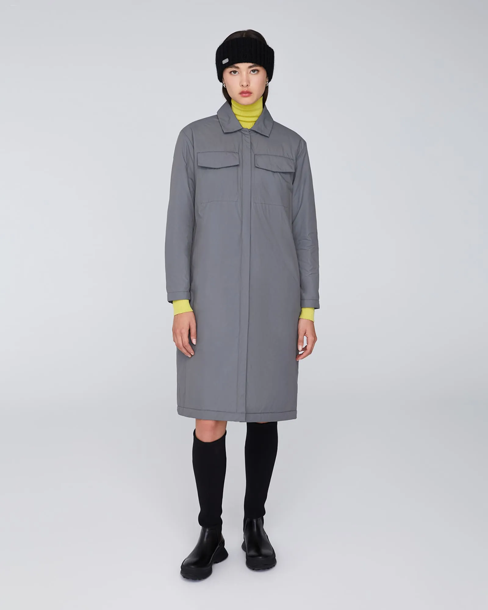 LINA | Long Insulated Shirt Jacket
