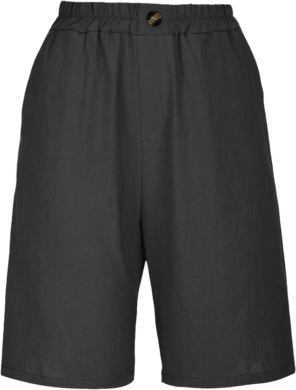 Linen Shorts for Women 2025 Summer Casual Wide Leg Pants Drawstring High Waist Bermuda Pants with Pockets Casual Beach Shorts