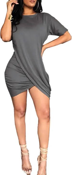 LKOUS Women's Summer Elegant Bowknot Sleeveless Ruffle Bodycon Midi Dress Plus Size S-3XL