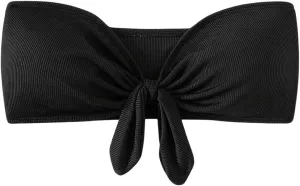 MakeMeChic Women's Bandeau Bikini Top Knot Front Strapless Swimsuit Bathing Tops