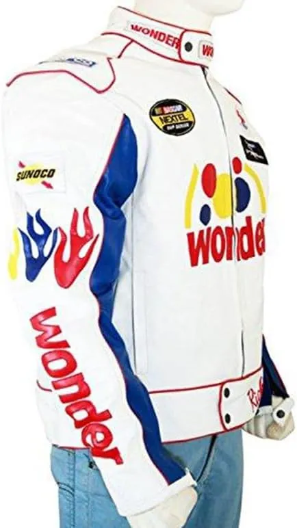 Men & Women Ricky Bobby Carley Bobby Jacket - Faux Leather Racing Jacket-Motorcycle Jacket Cosplay Costume