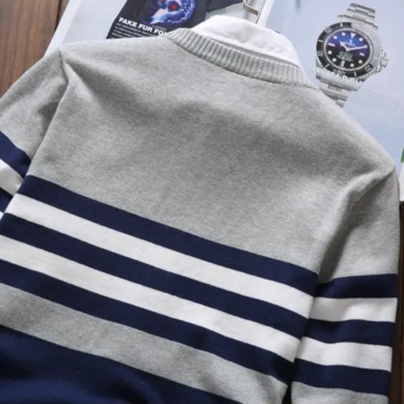 Men's Autumn Casual O-Neck Knitted Sweater