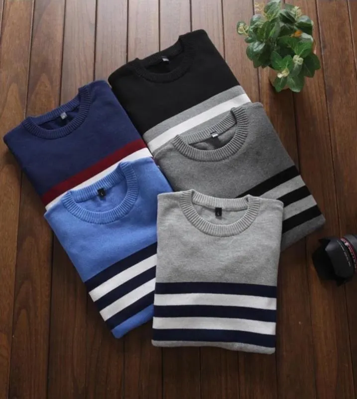 Men's Autumn Casual O-Neck Knitted Sweater