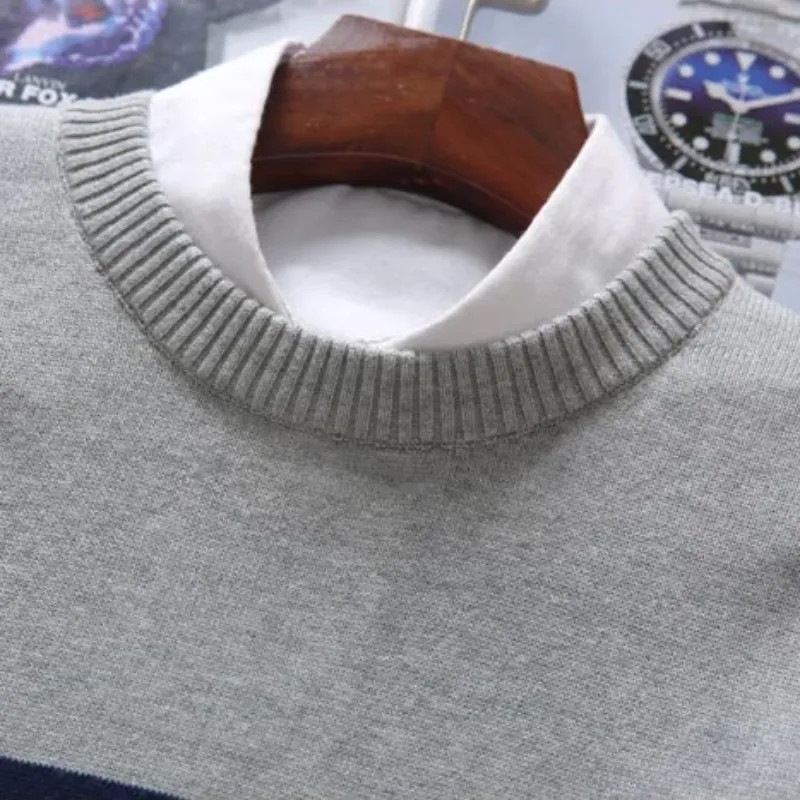 Men's Autumn Casual O-Neck Knitted Sweater