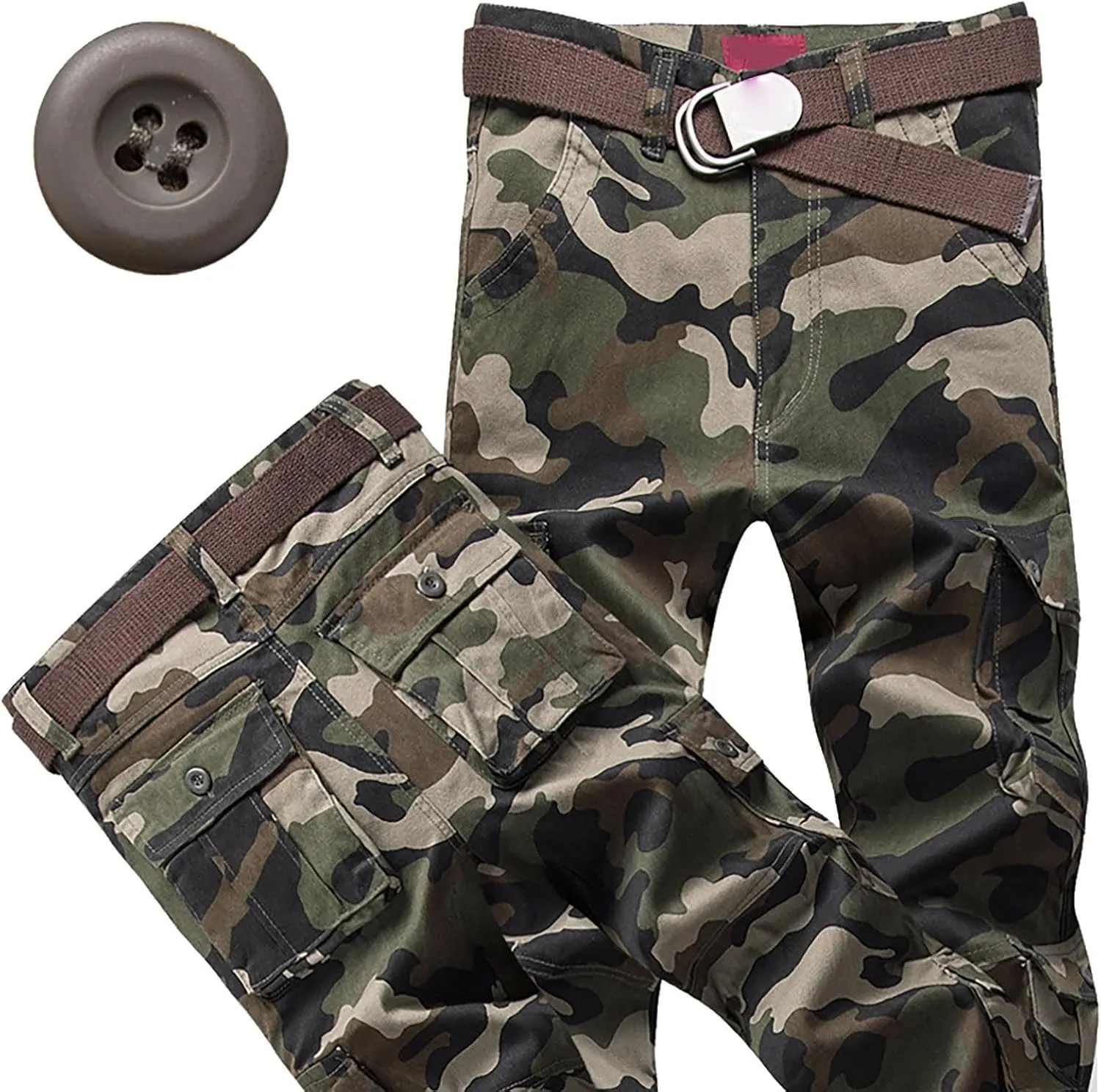Mens Cargo Work Pants 6 Full Men's Cargo Cargo Pocket Men's Pants Gym Clothes for Men Sweat Pants Mens Lightweight