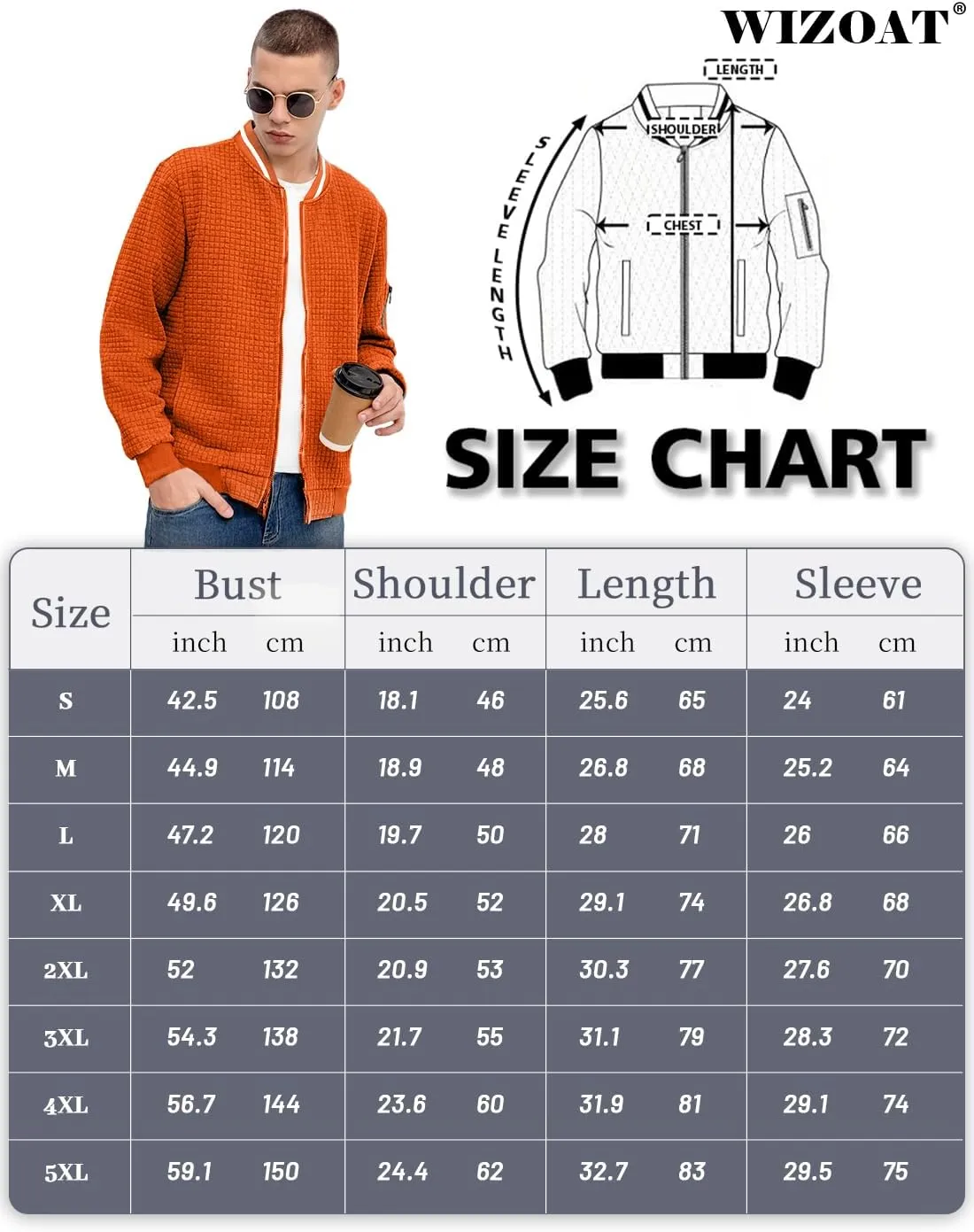 Mens Casual Jacket Lightweight Jacket Varsity Coat