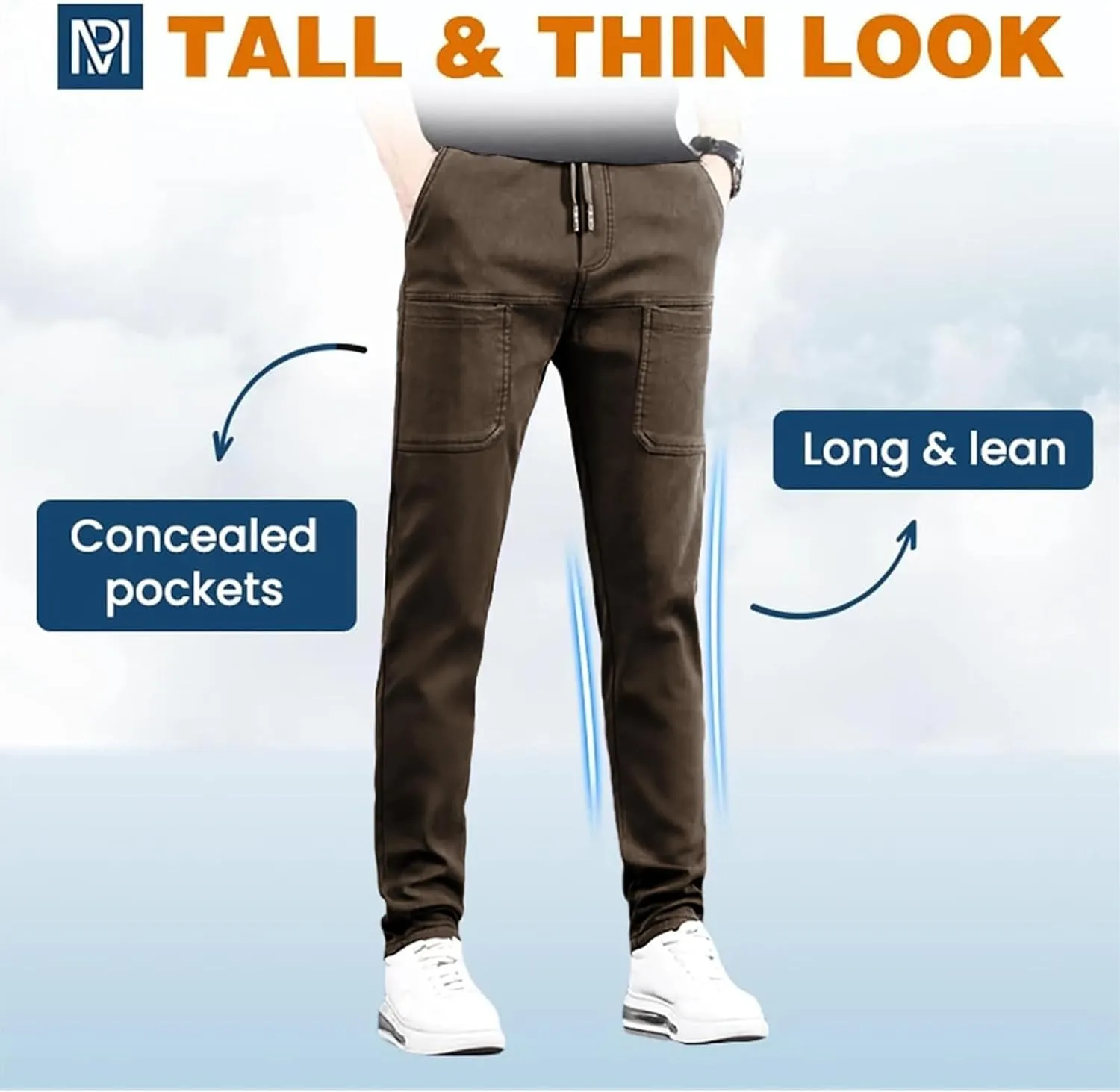 Mens Corduroy Drawstring Elastic Waist Baggy Tapered Wide Leg Cargo with Pockets Casual Joggers Sweatpants Pants