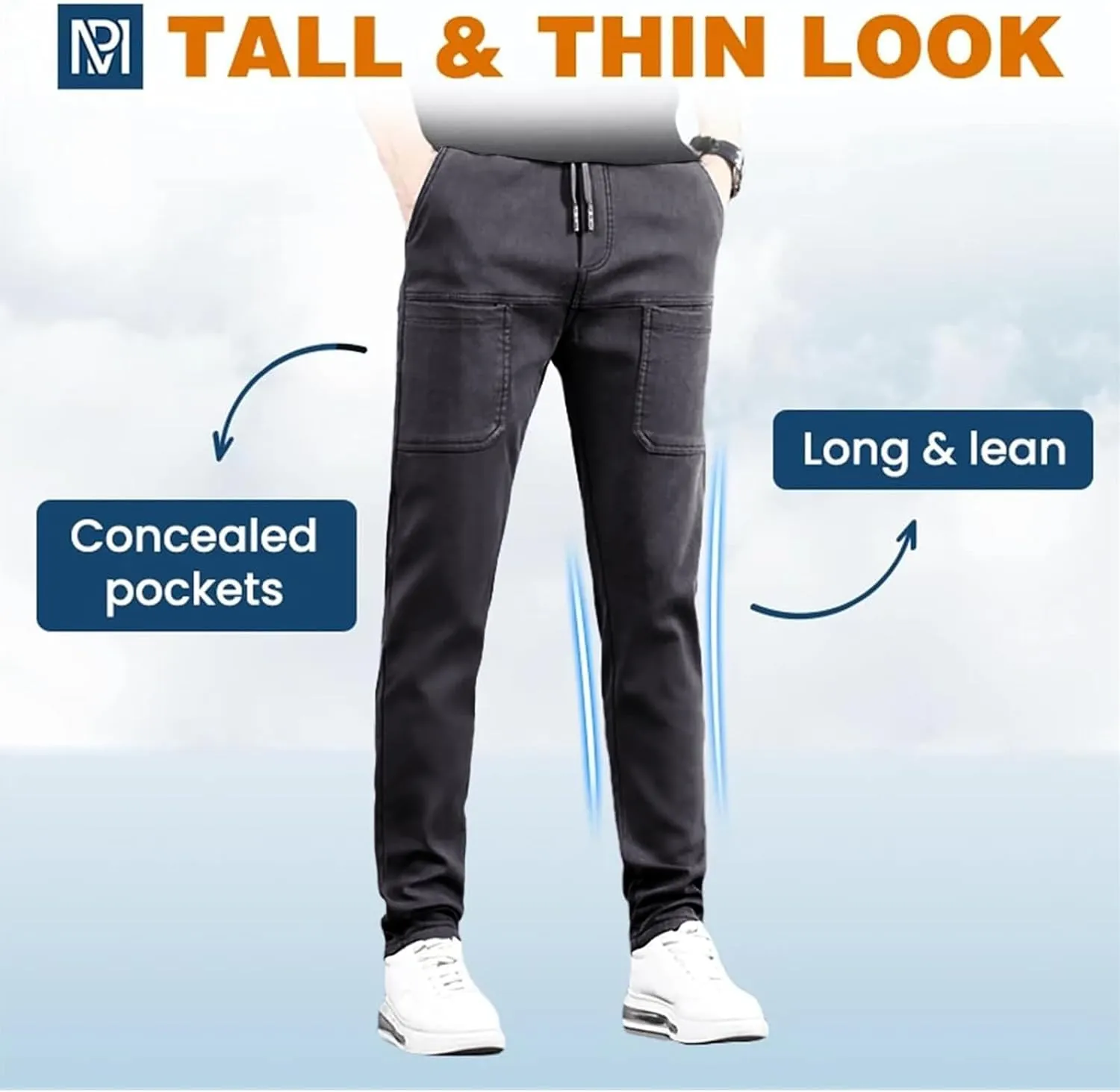 Mens Corduroy Drawstring Elastic Waist Baggy Tapered Wide Leg Cargo with Pockets Casual Joggers Sweatpants Pants
