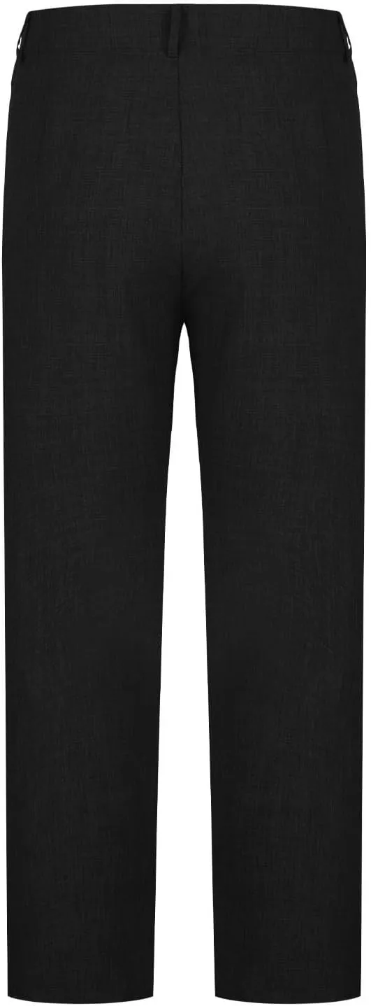 Men's Fashion Suit Pants Flat Front Ecpandable Waist Tapered Trousers Casual Slim Fit Business Golf Pants with Pocket