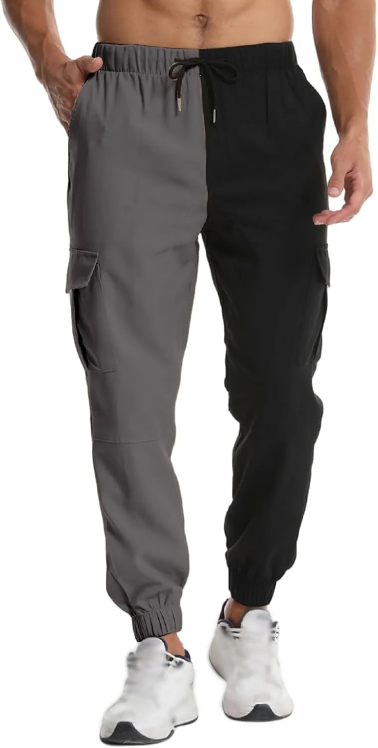 Mens Linen Loose Fit Boho Elastic Drawstring Waist Casual Beach Yoga Travel Baggy Work Pajama Trousers Pants