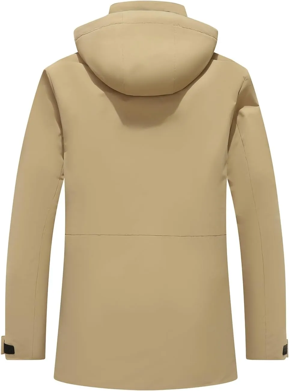 Men's Winter Coats Thicken Parkas Waterproof Windproof Detachable Hood Long Padded Puffer Jacket