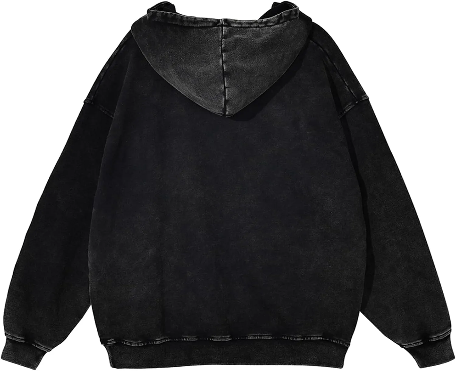 Mens Zip Up Hoodie Women Full Zip Hoodies Vintage Acid Wash Oversized Sweatshirts Hooded Sweatshirt Streetwear