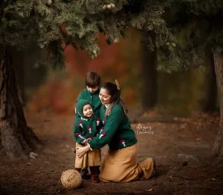 Mushrooms pullover | Emerald