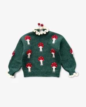 Mushrooms pullover | Emerald