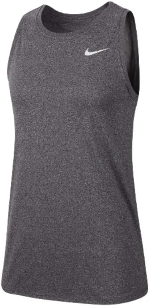 Nike Women's Dri-fit Training Tank Top Medium- Black/Heather/White
