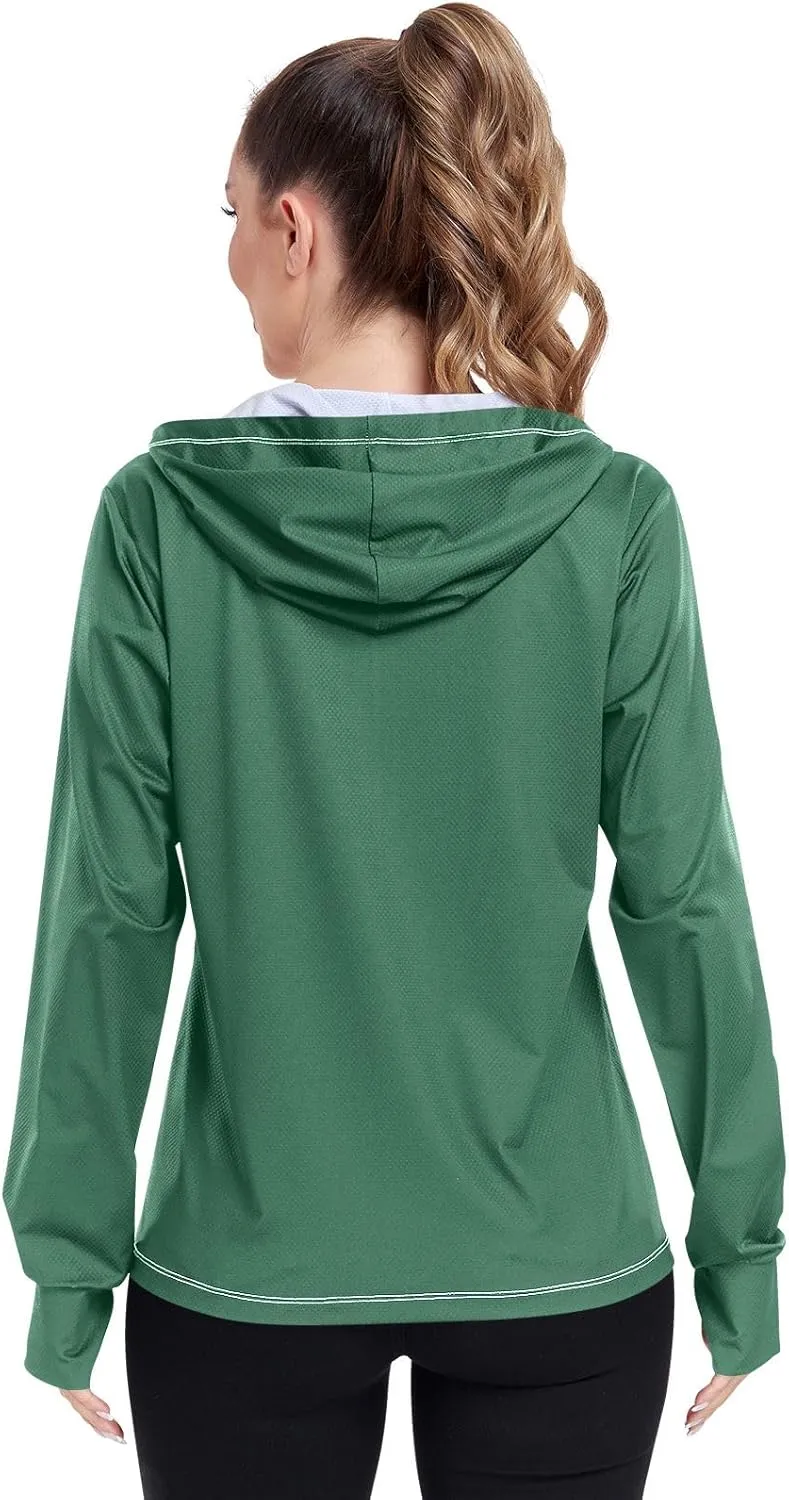 ODAWA Womens Upf Hoodie UV Cooling Hoodie Summer Clothing Sun Shirts