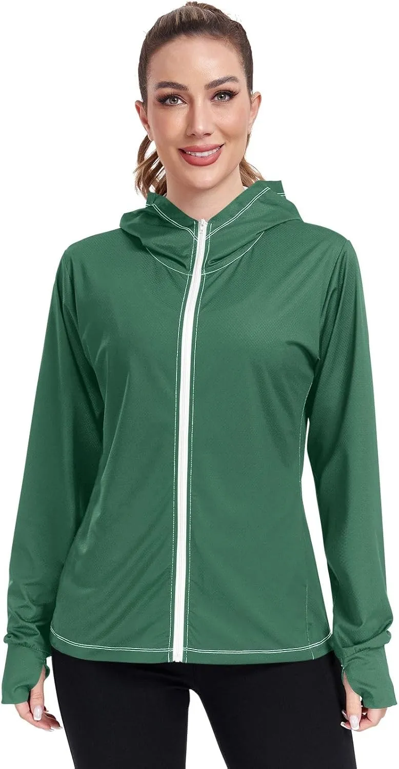 ODAWA Womens Upf Hoodie UV Cooling Hoodie Summer Clothing Sun Shirts