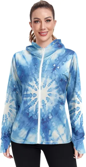 ODAWA Womens Upf Hoodie UV Cooling Hoodie Summer Clothing Sun Shirts