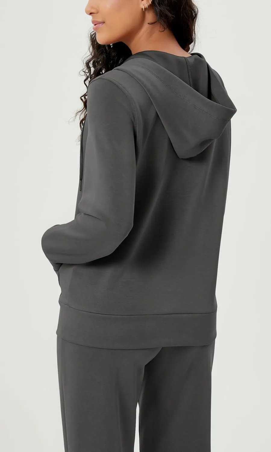 ODODOS Women's Modal Soft Full-Zip Hoodies Casual Relaxed Fall Outfit Hooded Jacket with Pockets