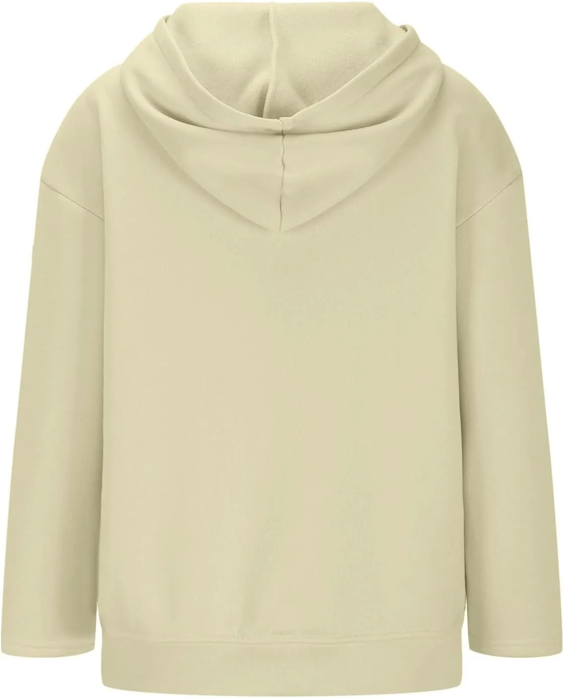 Oversized Hoodie For Womens Solid Color Sweatshirts Long Sleeve Fleece Pullover with Pocket Trendy Fall Outfits