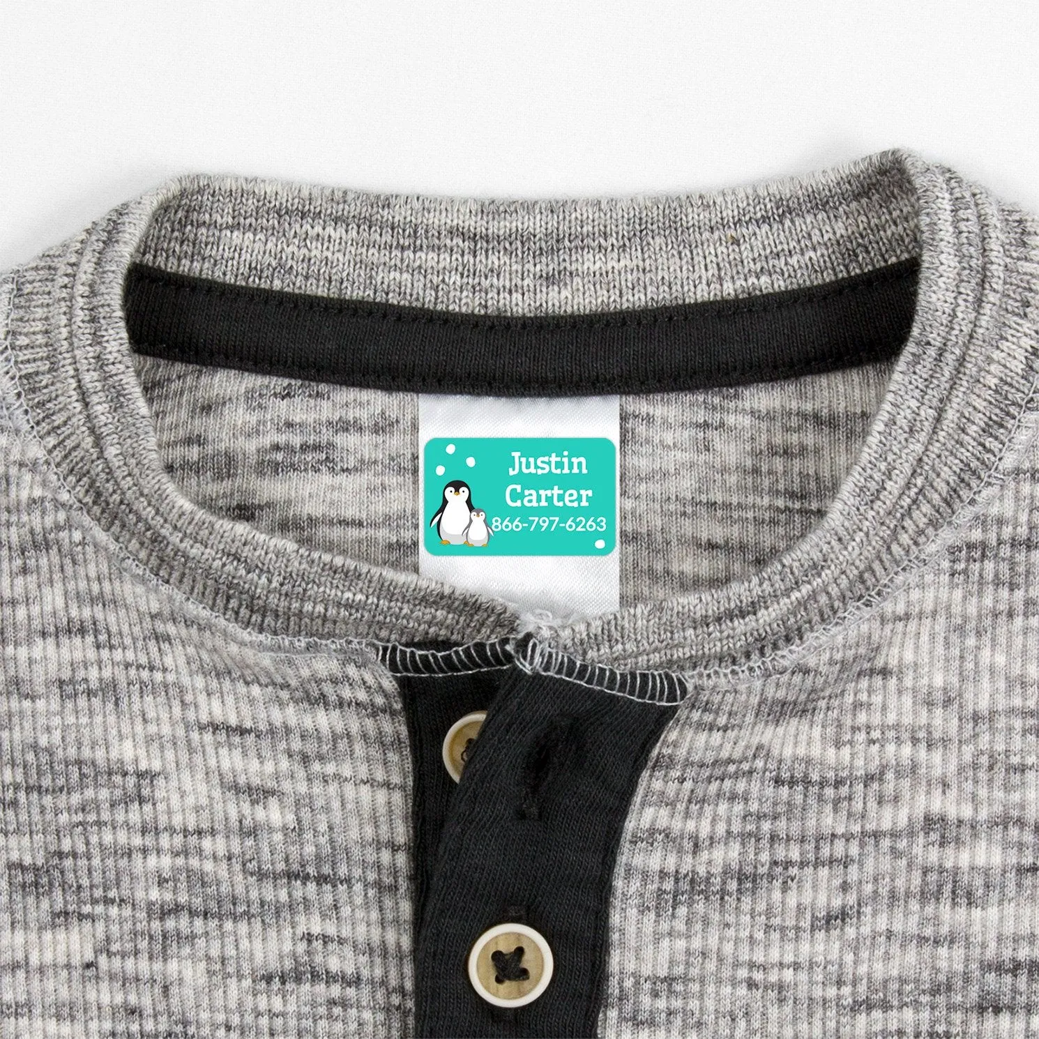 Penguins Contact Clothing Labels