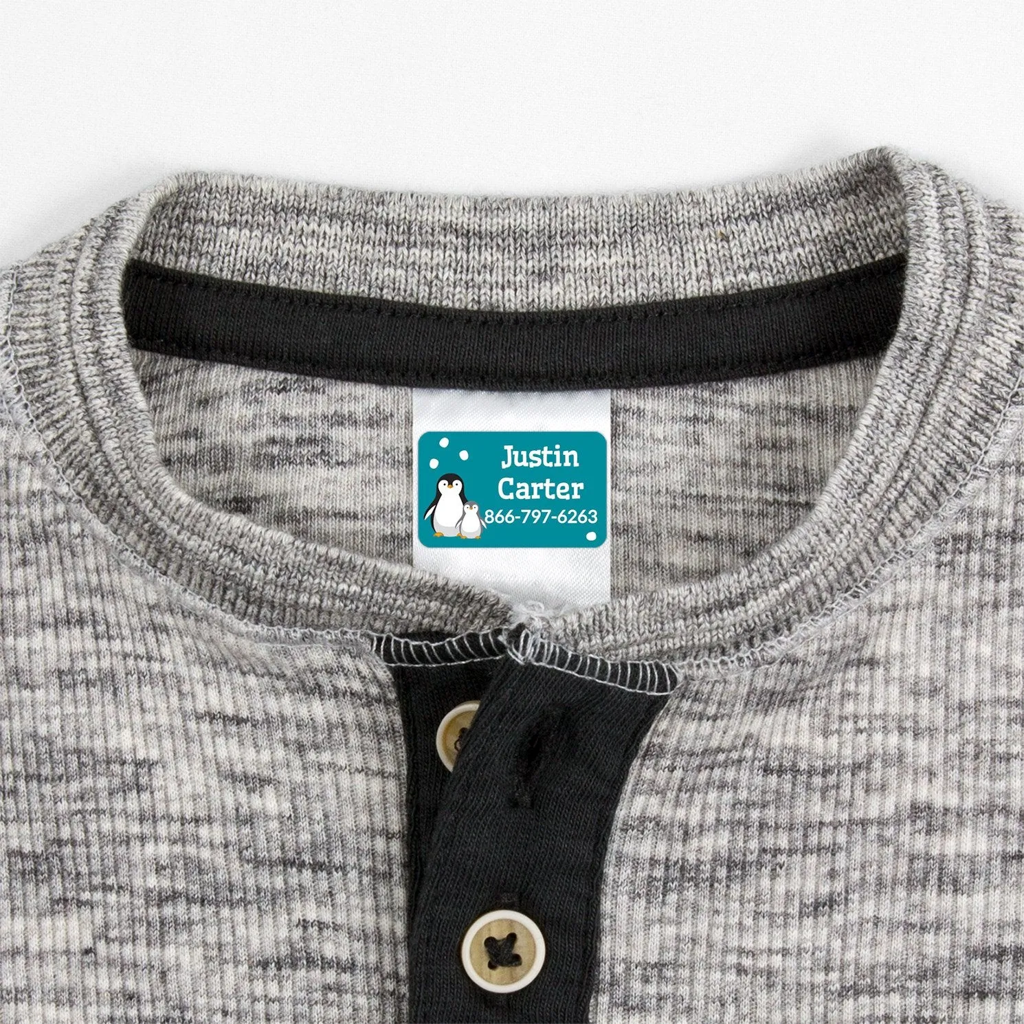 Penguins Contact Clothing Labels