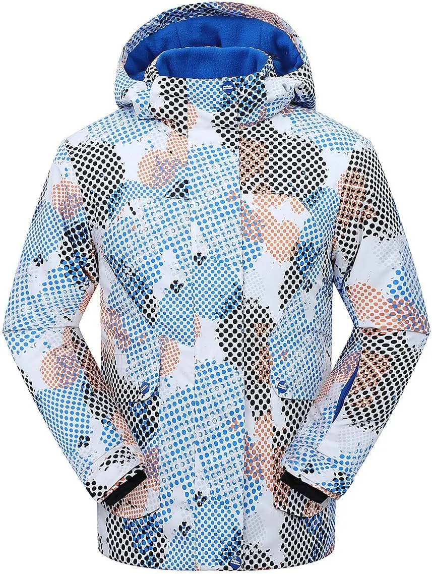 PHIBEE Big Boys' Waterproof Breathable Outdoor Warm Snowboard Ski Jacket
