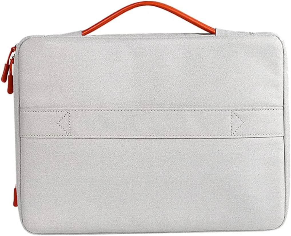 Portable Laptop Handbag Fashion Laptop Sleeve Bag Scratch-resistant Wear-resistant 14.1-15.4 Inches Grey