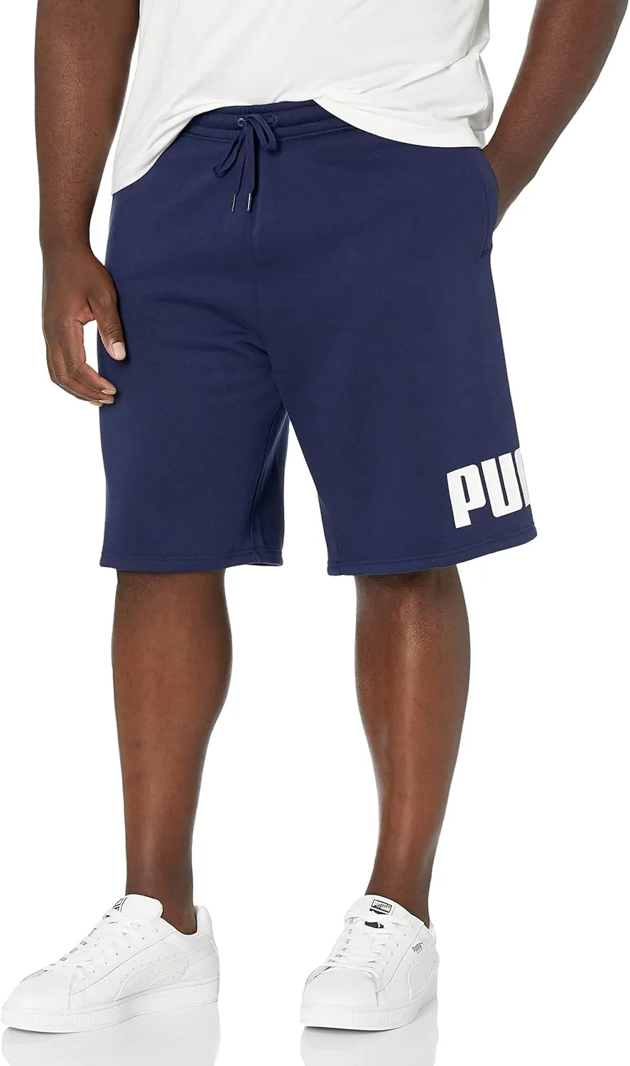 PUMA Men's Big Fleece Logo 10" Shorts
