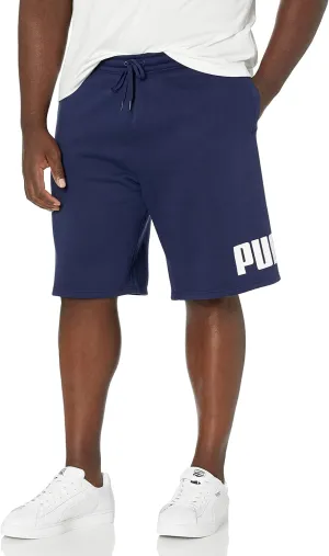 PUMA Men's Big Fleece Logo 10" Shorts