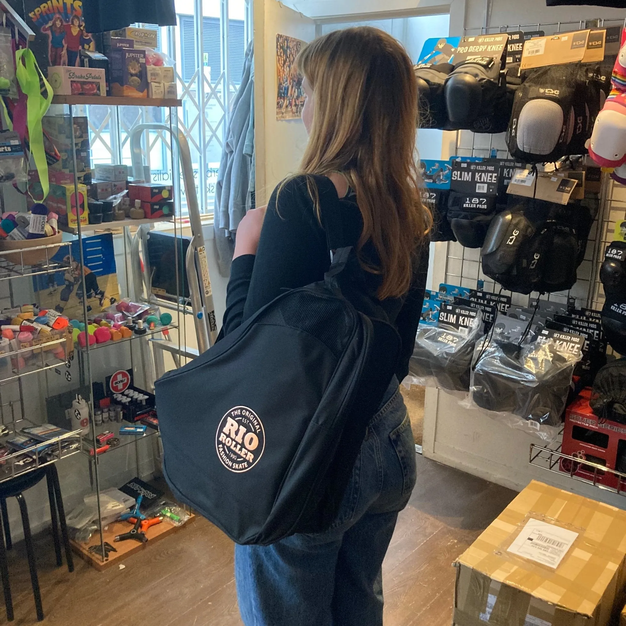 Rio Roller Black/Rose Skate Bag