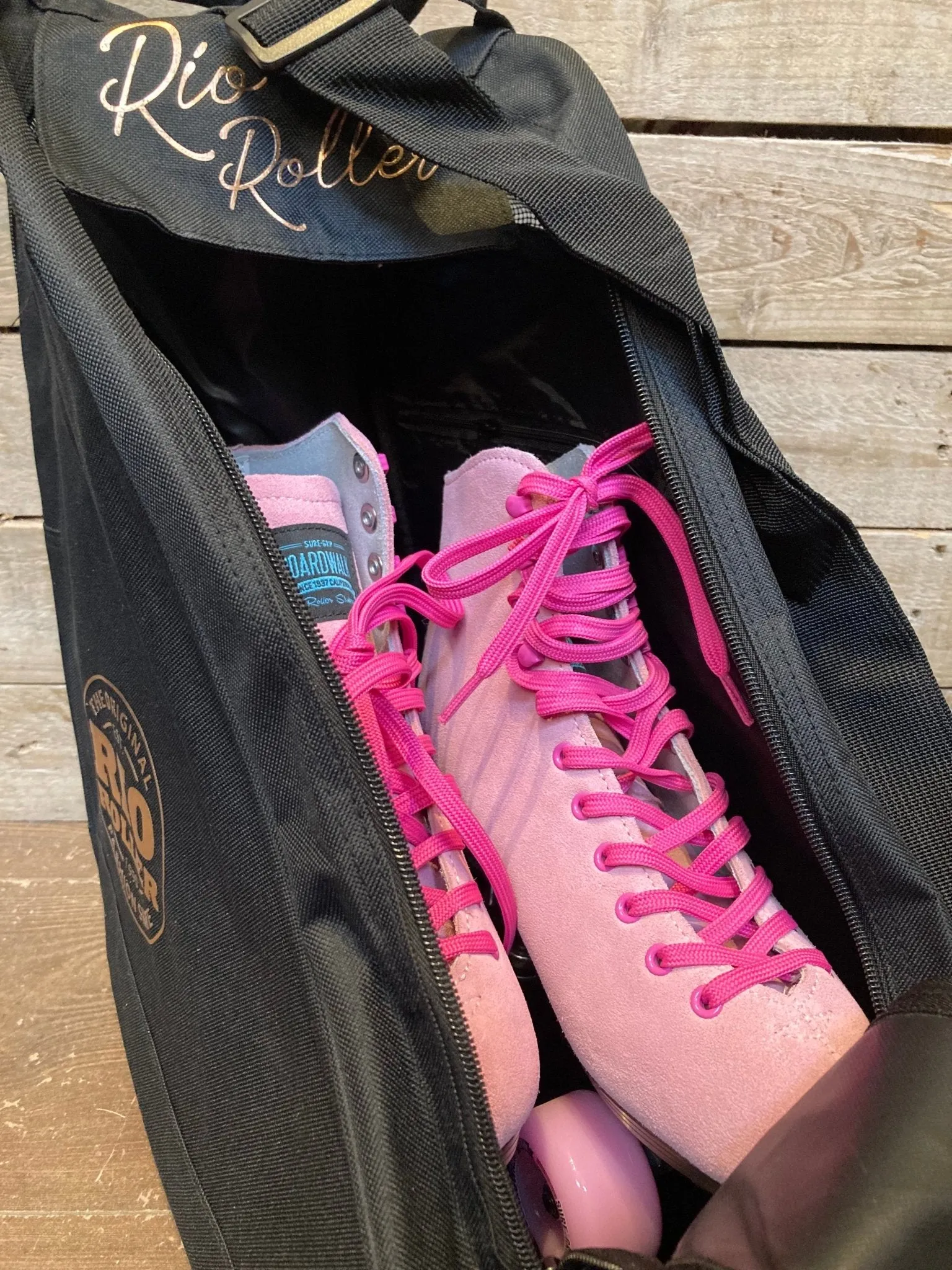 Rio Roller Black/Rose Skate Bag