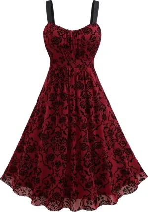 ROSE GAL Rosegal Women Plus Size Gothic Dress Layered Ruched Mesh Backless Dress