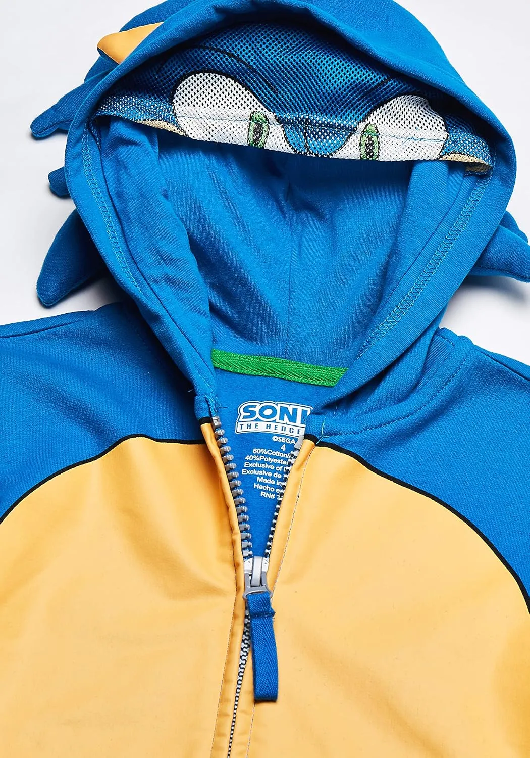 SEGA Kids' Sonic The Hedgehog Costume Hoodie
