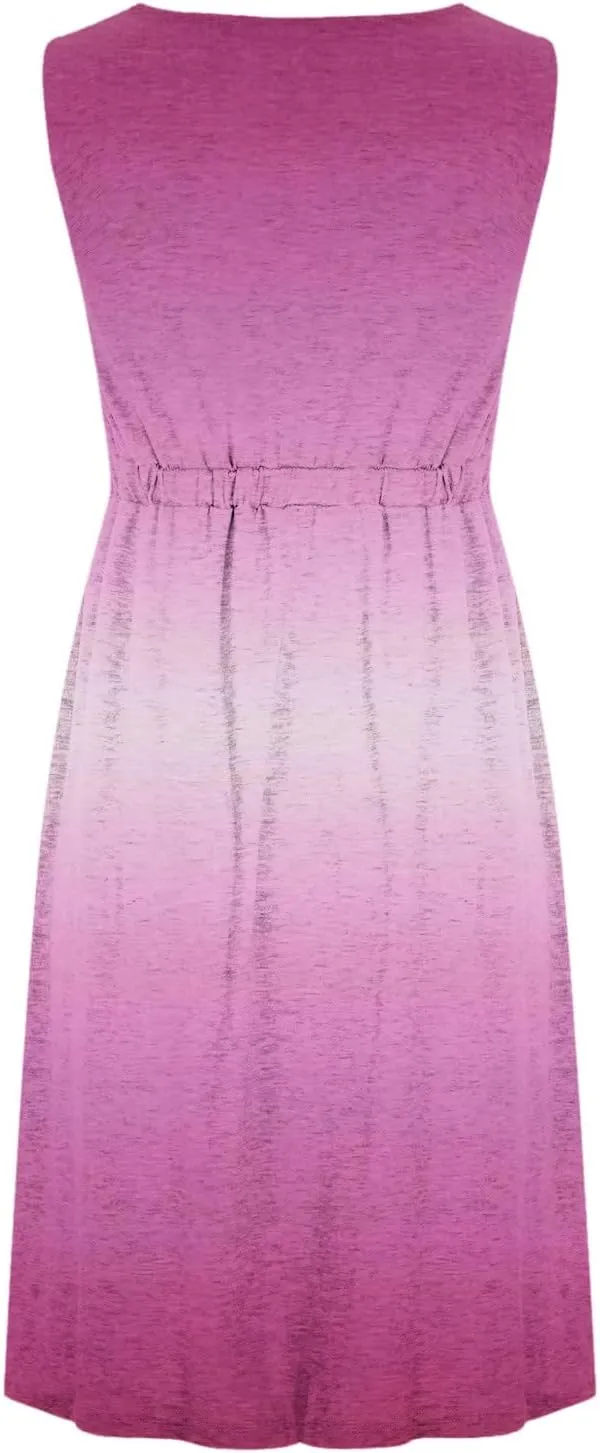 Sinzelimin Dresses for Women 2024 Casual Summer Sleeveless V-Neck Mini Dress, Women's Trendy Beach Sundresses Tank Dresses