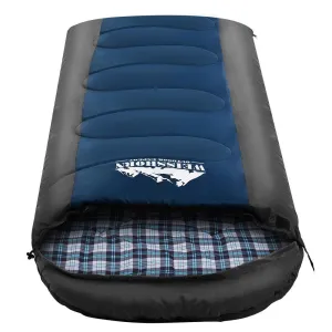 Sleeping Bag Bags Single Camping Hiking -20C to 10C Tent Winter Thermal Navy