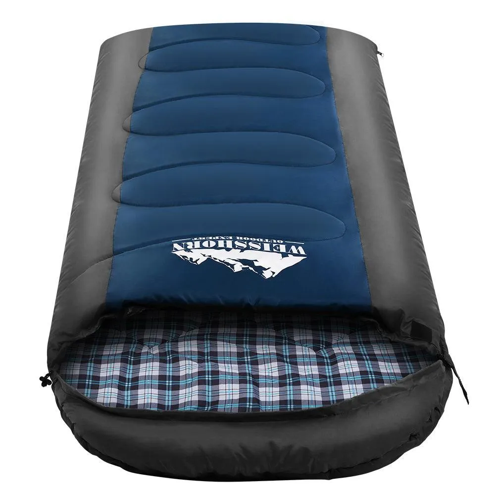 Sleeping Bag Bags Single Camping Hiking -20C to 10C Tent Winter Thermal Navy