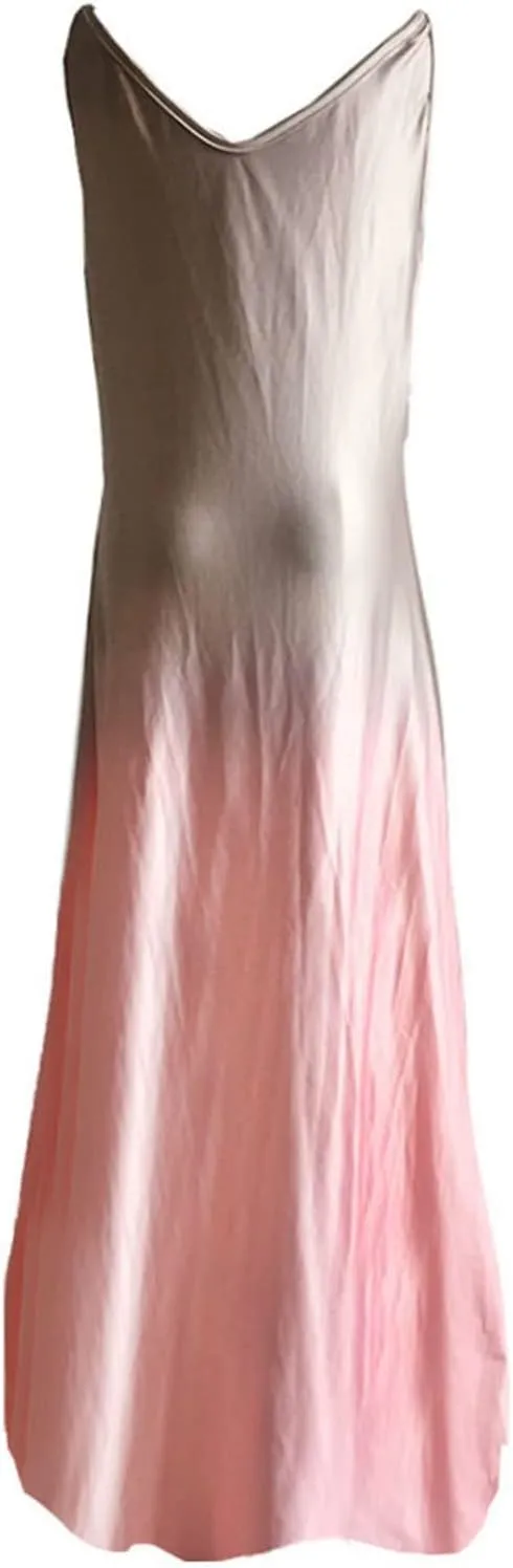 Summer Dresses for Womens 2024 Dressy Casual Sleeveless Sexy V Neck Long Maxi Dress Beach Floor Length Sundress