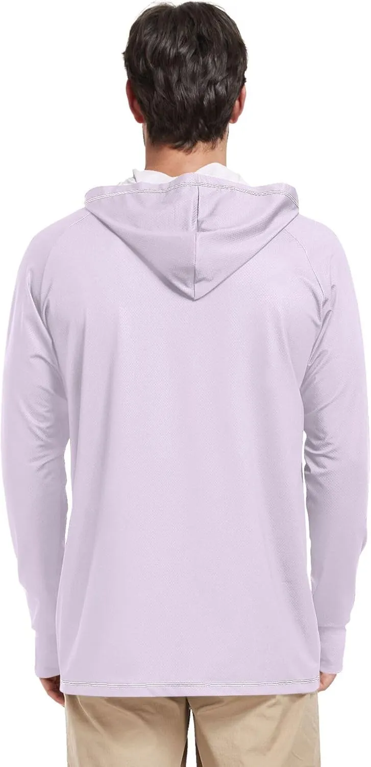 Sun Protection Hoodies Long Sleeve Fishing Shirt UPF 50  Quick-Dry UV Rash Guard with Hood Sunproof Shirts