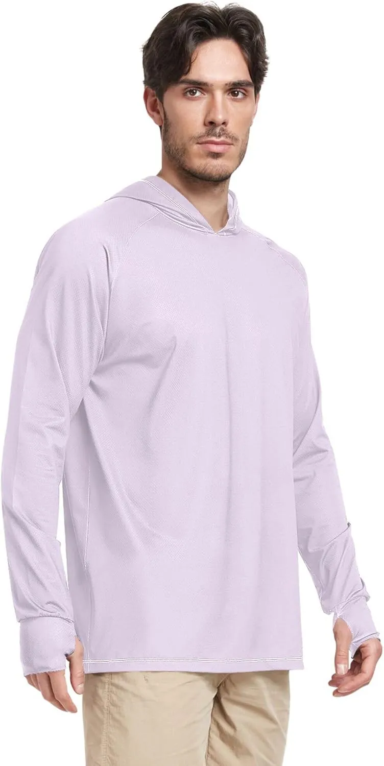 Sun Protection Hoodies Long Sleeve Fishing Shirt UPF 50  Quick-Dry UV Rash Guard with Hood Sunproof Shirts