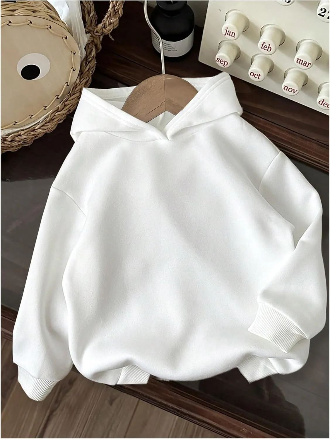 SweatyRocks Girl's Letter Graphic Hoodies Long Sleeve Thermal Oversized Sweatshirts Pullover Top